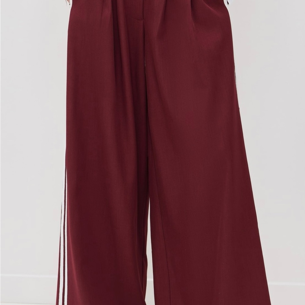Lioness Maroon Wide-Leg Pants